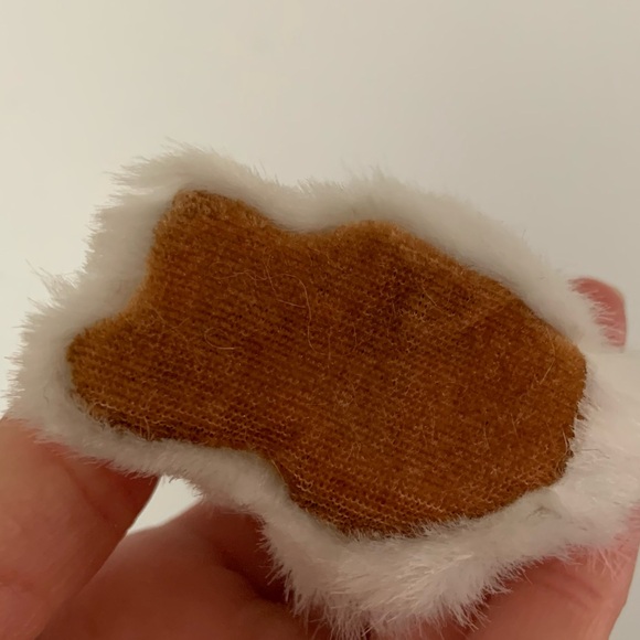 Bunny Rabbits Ornaments, Soft Bunnies, 2 of them, White and Gray Rabbits. - Picture 11 of 12